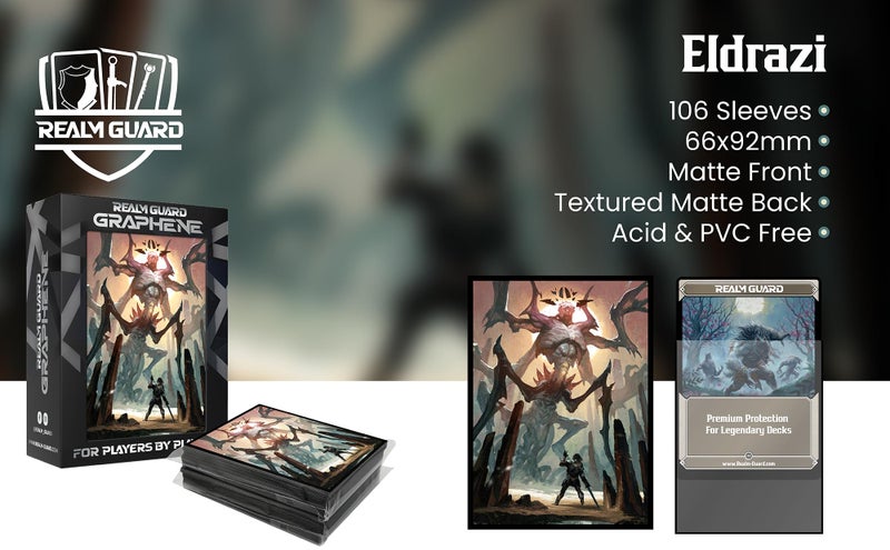 Realm Guard Graphene -100ct Textured Matte TCG/MTG Card Art Sleeves (Eldrazi) - Image 3
