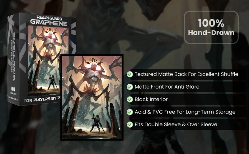 Realm Guard Graphene -100ct Textured Matte TCG/MTG Card Art Sleeves (Eldrazi) - Image 5