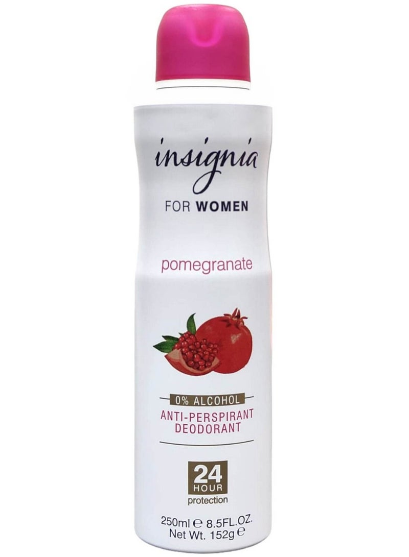 Pomegranate Anti Perspirant Deodorant Spray For Women 250 ML