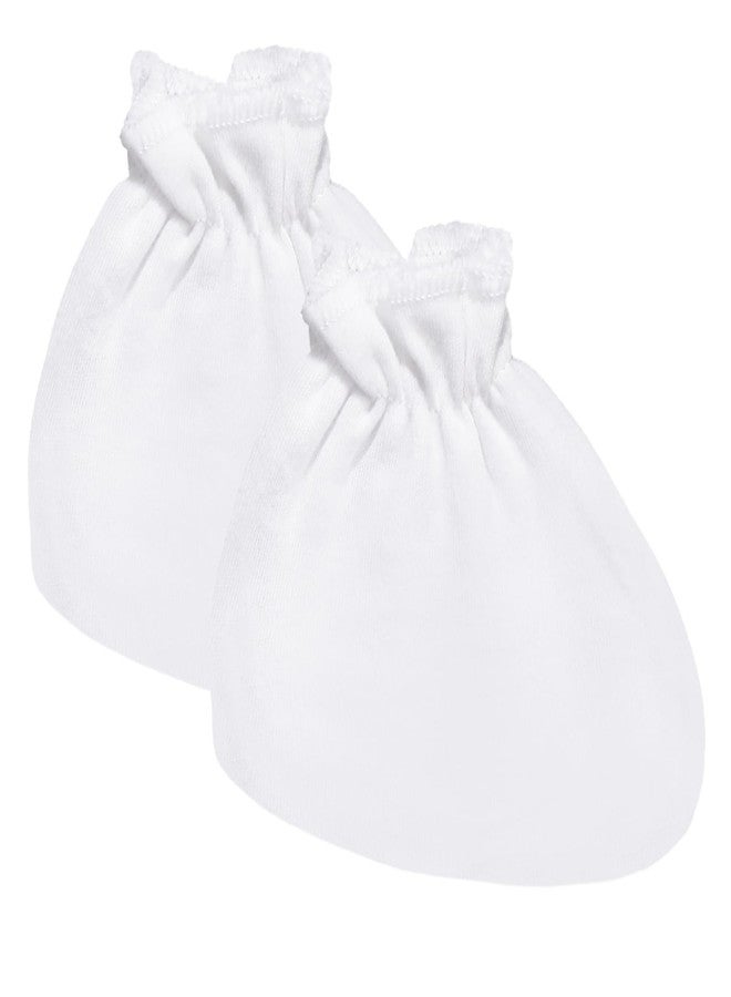 Chuarry 48 Pcs Unisex Cotton Short Sleeve Baby Bodysuit White Baby Socks Gloves Newborn Bibs for 0-3 Months Baby Shower Party - Image 5