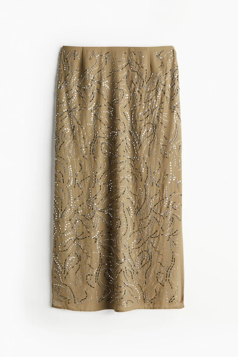 H&M Rhinestone-embellished skirt