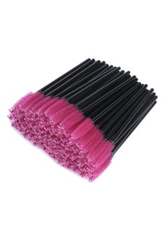 g2plus G2PLUS 100PCS Disposable Eyelash Brushes, Mascara Wands Applicator Makeup Kits, Eyelash Spoolies Brushes for Eyelash Extensions and Eyebrows (Rose) 
