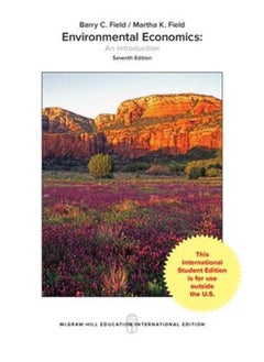 Environmental Economics By Barry C Field. Martha K Field