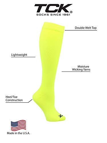 TCK Krazisox Neon Over the Calf (Neon Yellow, Large) - Image 3