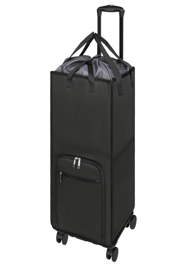 Bukere Extra Large Rolling Laundry Basket with Wheels, 90L Freestanding Collapsible Laundry Hamper Bag for Clothes Storage, Removable Wheeled Cart for College Dorm Apartment Laundry Room Bathroom - Image 1