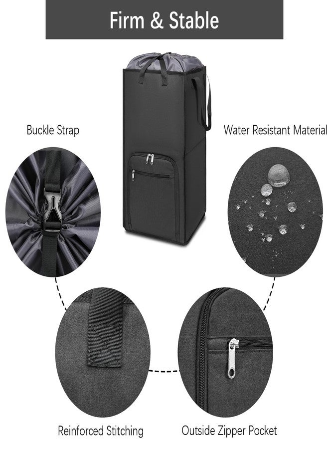 Bukere Extra Large Rolling Laundry Basket with Wheels, 90L Freestanding Collapsible Laundry Hamper Bag for Clothes Storage, Removable Wheeled Cart for College Dorm Apartment Laundry Room Bathroom - Image 5