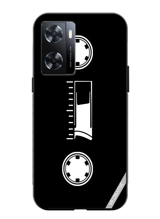 VR CREATIVE غطاء حماية لهاتف OnePlus Nord N20 SE بتصميم شريط كاسيت متعدد الألوان - Image 1