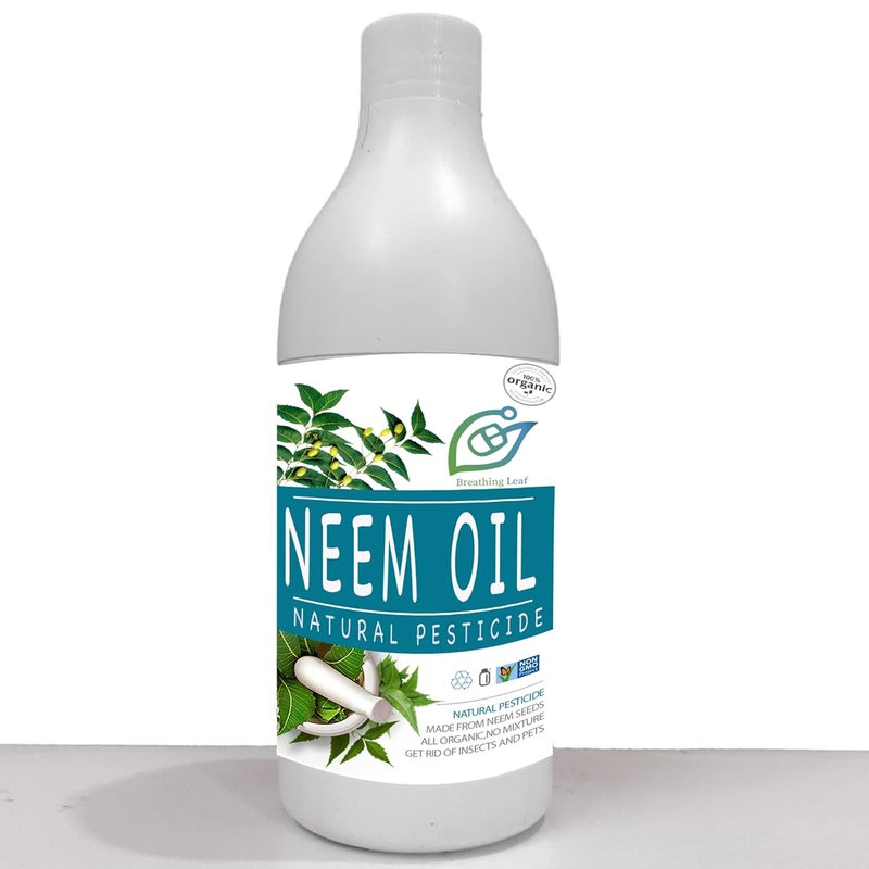 BreathingLeaf breahtingLeaf Organic Neem Oil Slow release Natural NPK Natural Inscticide for Plants 400 ml  - Image 1