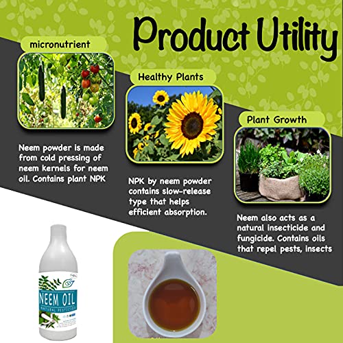 BreathingLeaf breahtingLeaf Organic Neem Oil Slow release Natural NPK Natural Inscticide for Plants 400 ml  - Image 3