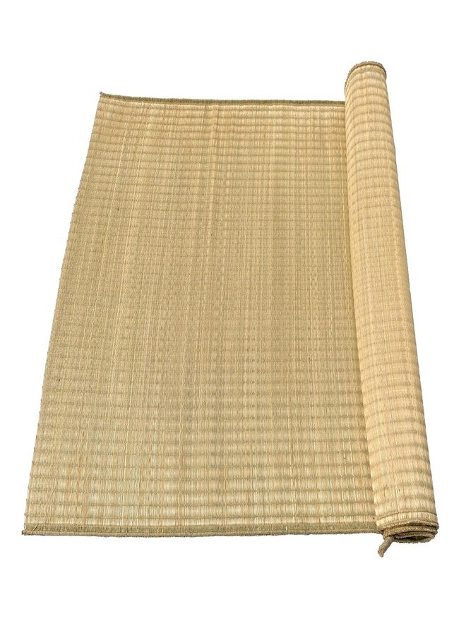 ORRIC Single Layered chatai madur kusha Grass mat korai pai Organic Yoga mat as Floor mat (30 X 70) - Image 1
