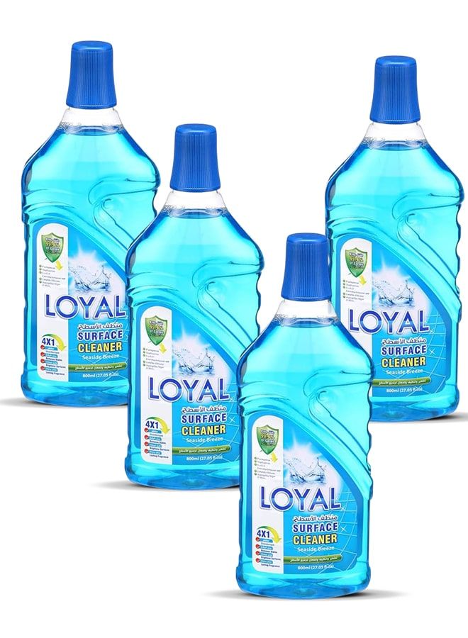 لويال منظف ​​أسطح 4 × 800 مل برائحة نسيم البحر