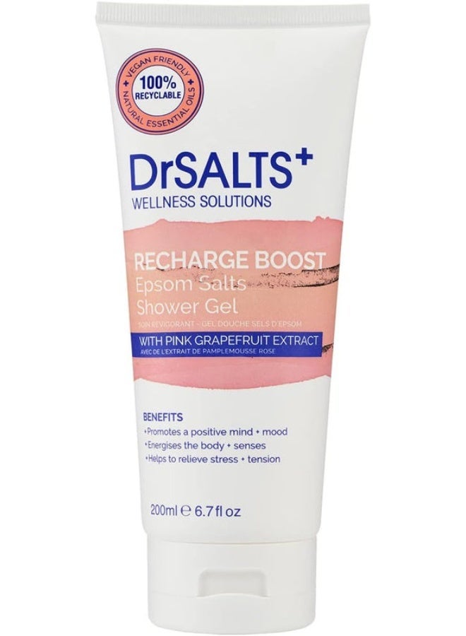 دكتور سولتس+ جل الاستحمام Dr Salts Recharge Boost بأملاح إبسوم 200 مل - Image 2