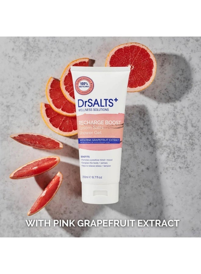 دكتور سولتس+ جل الاستحمام Dr Salts Recharge Boost بأملاح إبسوم 200 مل - Image 1