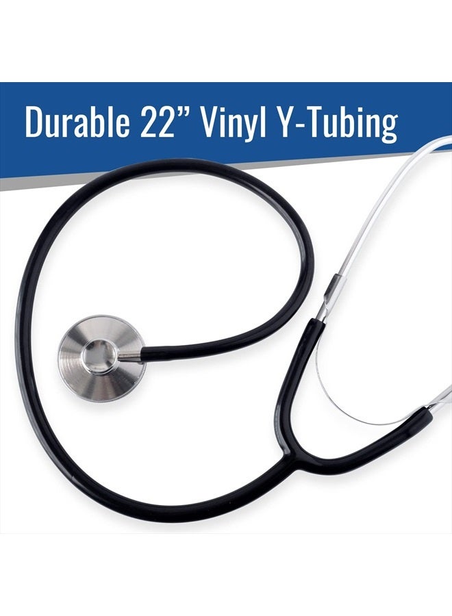 MABIS Spectrum Series Lightweight Nurse Stethoscope, Blue, 30 Inch - Image 4