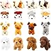 Haconba 16 Pack Mini Plush Dog Toys 472 Inch Stuffed Puppy Animal Toys for Baby Shower Birthday Valentines Easter Adopt Party Gifts 4 Styles - Image 2