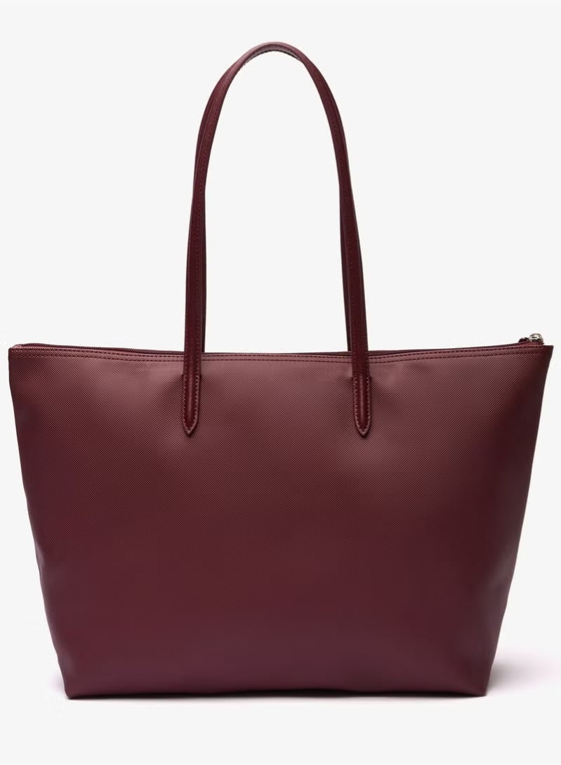 لاكوست النساء L12.12 مفهوم الأزياء متعددة الاستخدامات سعة كبيرة كبيرة حجم سحاب اليدوية حقيبة الكتف حقيبة توت كبيرة 35 سم * 30 سم * 14 سم - Image 3