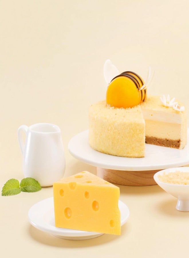 Garneck Fake Cheese Model: Realistic Resin Cheese Wedge Prop - Artificial Cake Slice Food Ornament for Bakery Display, Photography, Kitchen Decor & Kids Pretend Play (Yellow) - Image 2