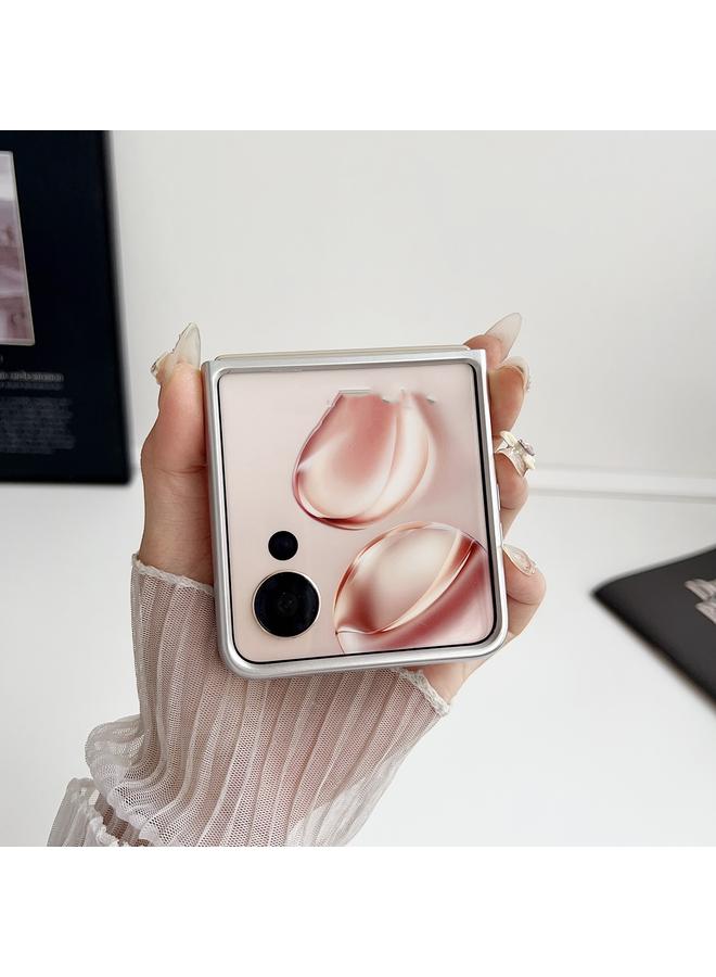 The Bros Phone Case For Honor Magic V Flip Carbon Fiber Leather Grain Kevlar Folding Phone Phone Case - Image 3