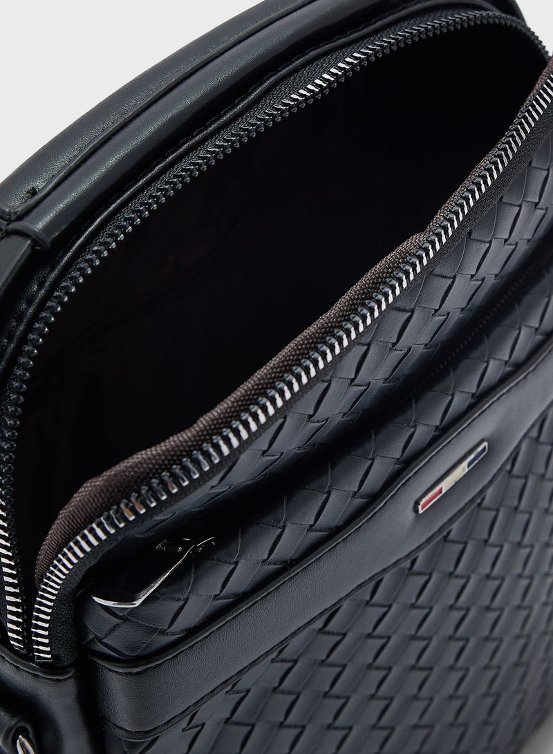 Seventy Five Weave Texture Casual Messenger Bag - Image 5