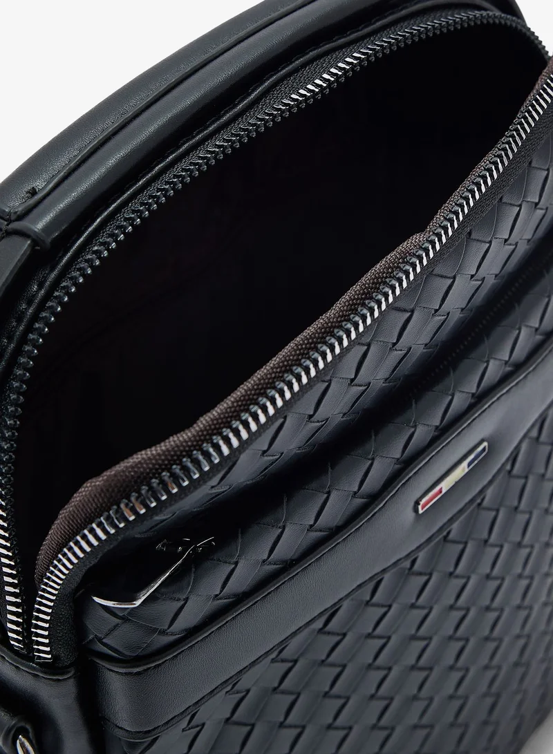 Seventy Five Weave Texture Casual Messenger Bag