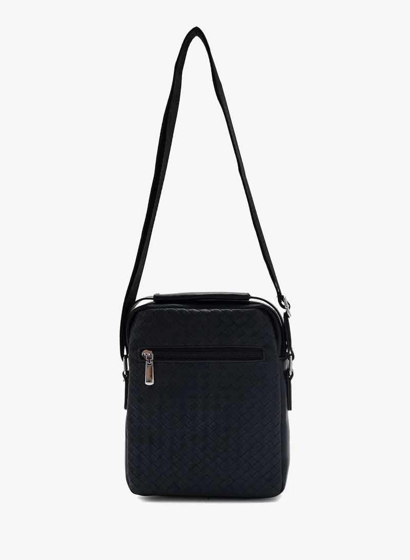 Seventy Five Weave Texture Casual Messenger Bag
