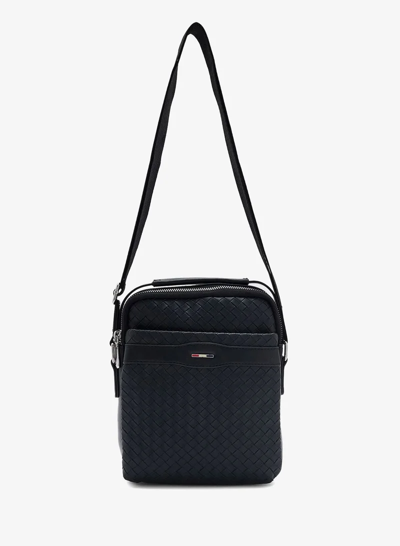 Seventy Five Weave Texture Casual Messenger Bag