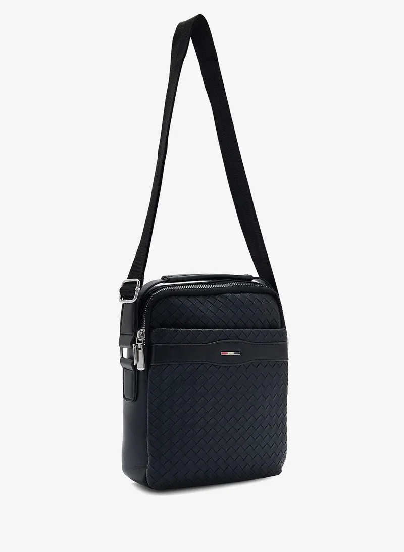 Seventy Five Weave Texture Casual Messenger Bag