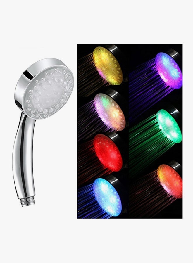NIBEMINENT 7-Color LED Lighting Shower Head Silver - Image 2