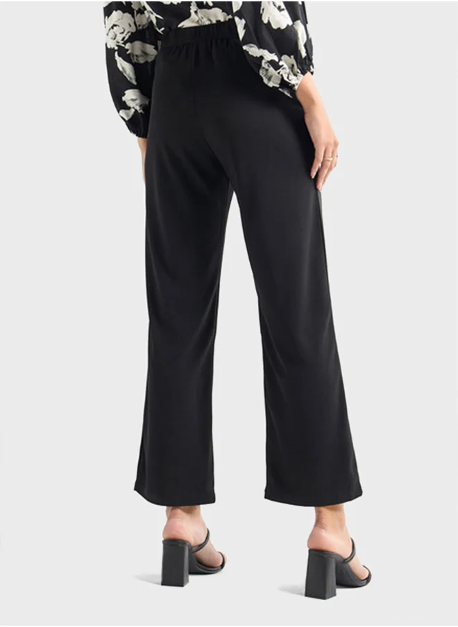 FAV Textured Wide Leg Pants