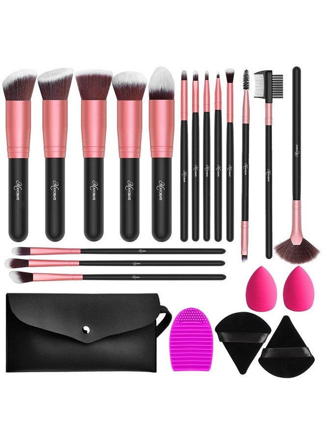 maycreate ® Makeup Brush Set 22Pcs Premium Synthetic For Foundation Powder/Concealers/Eye Shadows/Blusher/Highlighter/Contour/Nose Contour/Shading/Lipstick Makeup Brushes For Beginners(Rose Gold) - Image 1