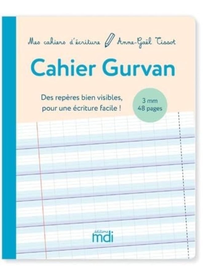 MDI Mes cahiers d'écriture Cahier Gurvan 3mm à la Française 