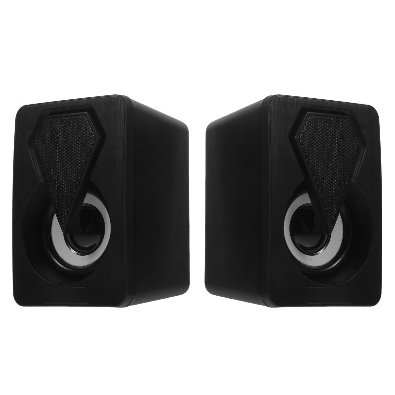 Mini USB Computer Speakers With Colorful Lighting Portable Desktop Audio For Gaming Home Office - Image 2
