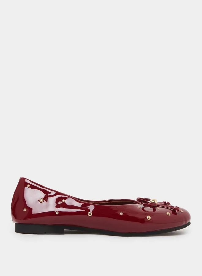 Styli Stud Trim Ballerina