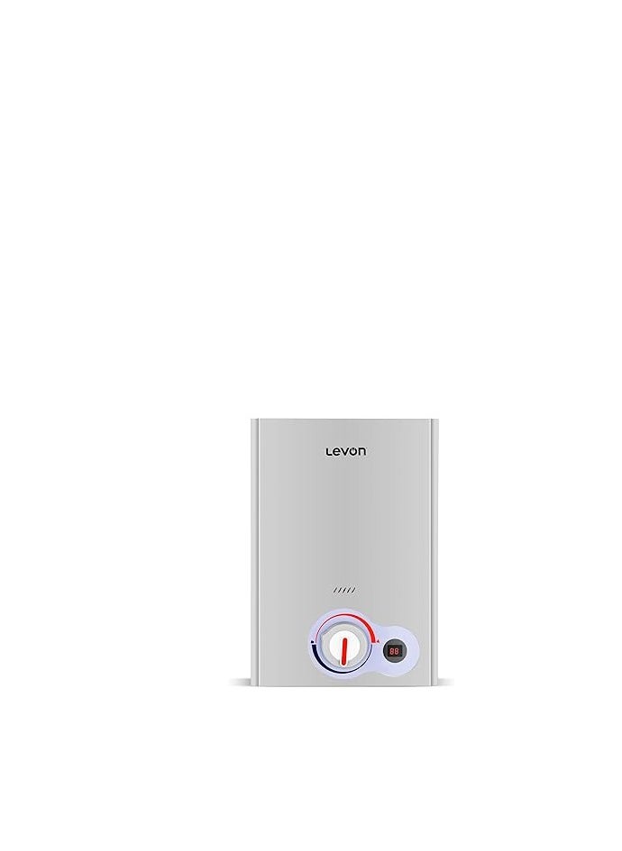 LEVON Levon gas heater, 6 liters, digital silver, without chimney, with charger  - Image 1