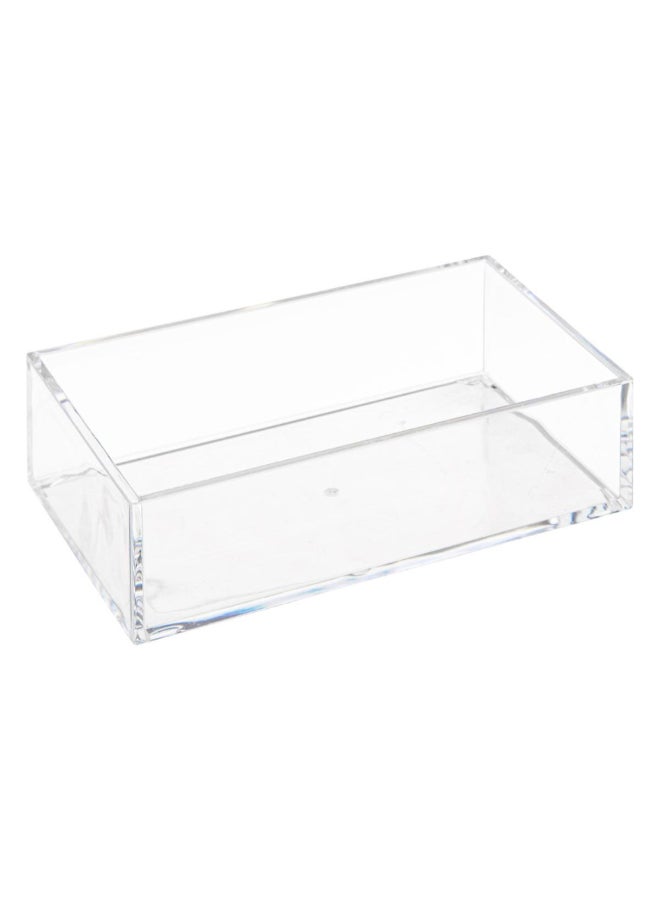 Five Simply Smart Selena 3-Compartment Rectangular Modular Tray Clear 4.6 x 9.5 x 25.6 cm 200133 - Image 4