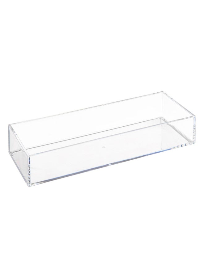 Five Simply Smart Selena 3-Compartment Rectangular Modular Tray Clear 4.6 x 9.5 x 25.6 cm 200133 - Image 3