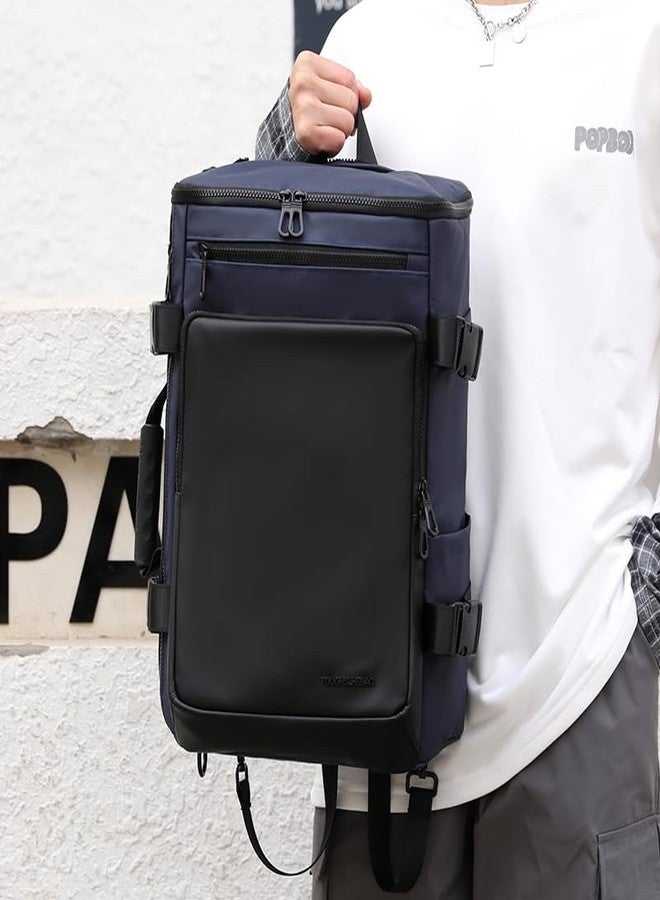ristoss Mustang backpack Polyurethane Zipper Closure Type with 35 Liter Capacity Bag_1050_Blue - Image 5