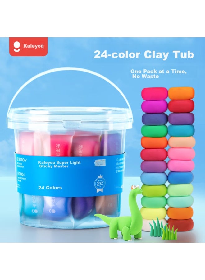 Coloyou Toy For Girls, 24 Colors, Ultra-light Clay, Non-toxic, Odorless, Colored Clay, Play Dough, School Gift For Elementary Students - Image 1