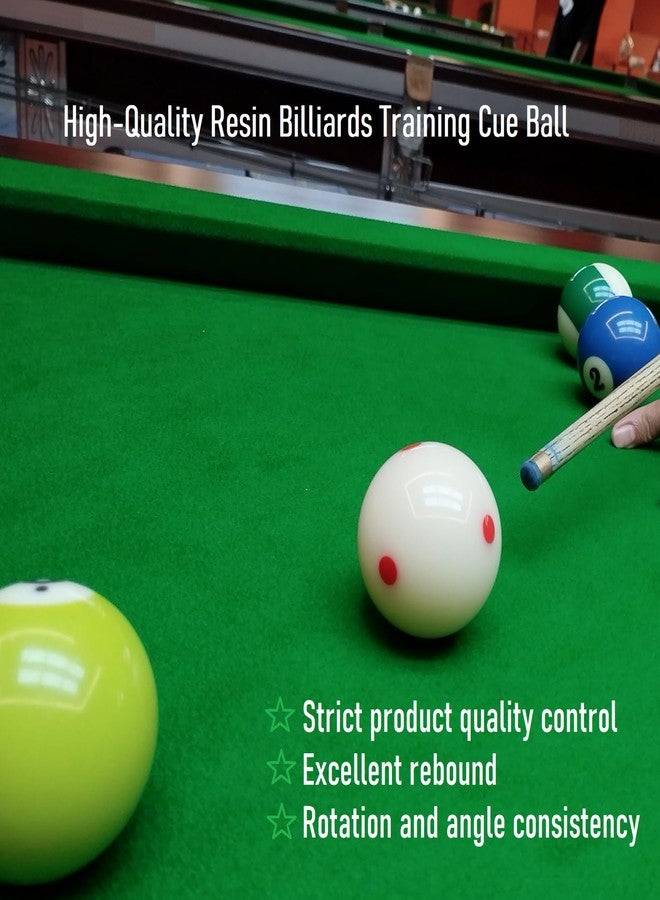 DONZWIYES Pro-Cup Pool Cue Ball 2 1/4" 6 Red Dots AAA-Grade Regulation Size Billiard Training Cue Ball (1 Pack) - Image 5
