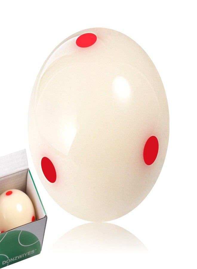 DONZWIYES Pro-Cup Pool Cue Ball 2 1/4" 6 Red Dots AAA-Grade Regulation Size Billiard Training Cue Ball (1 Pack) - Image 1