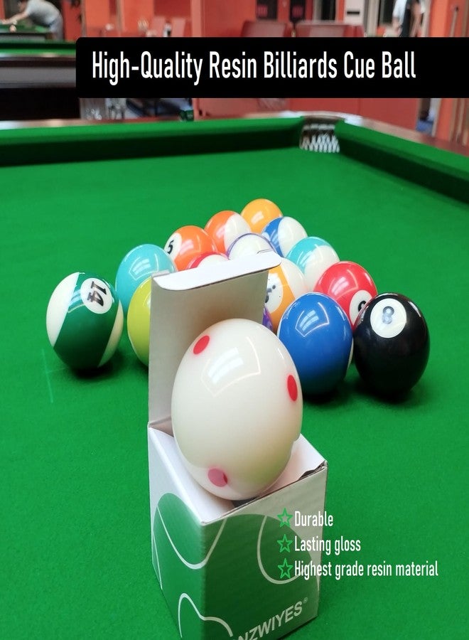 DONZWIYES Pro-Cup Pool Cue Ball 2 1/4" 6 Red Dots AAA-Grade Regulation Size Billiard Training Cue Ball (1 Pack) - Image 4