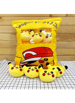 General Lovely Snack Pillow Stuffed Animal Toys Pudding Decorative Removable Pikachu Dolls Creative Toy Gifts For Teens Girls Kids  - Image 1