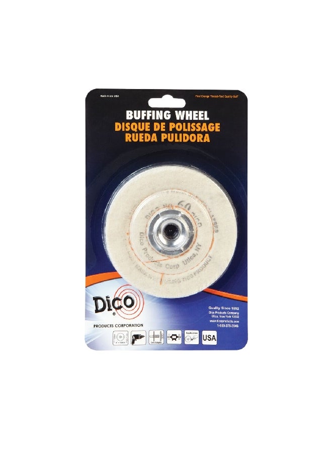 Flannel Buffing Wheel White 4 Inch ‎527-60-4
