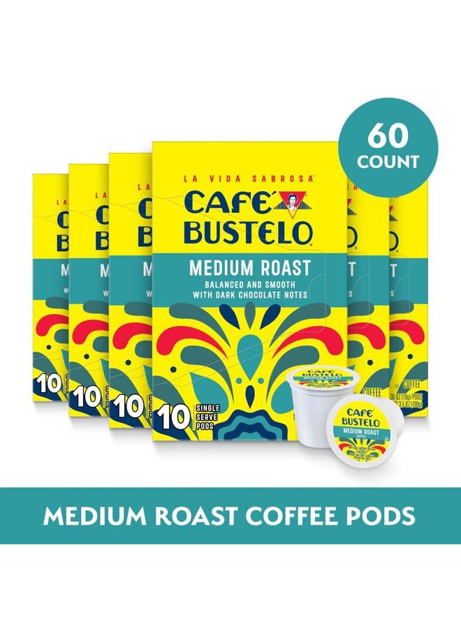 Cafe Bustelo Café Bustelo Medium Roast Coffee, 10 Ct. K-Cup pods (Pack of 6) - Image 2