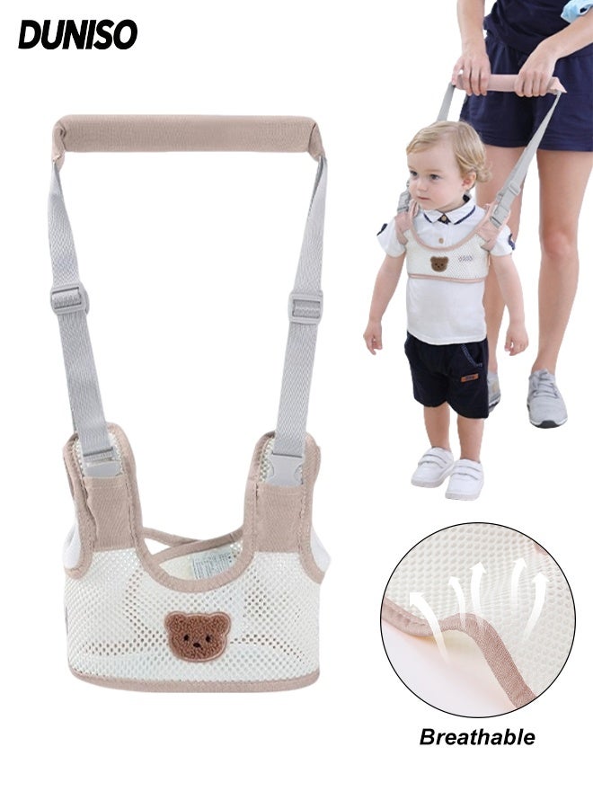 DUNISO Baby Walker Harness with Handheld Strap, Adjustable Infant Walking Assist Belt, Breathable Safety Trainer for Toddlers 6-18 Months - Image 1