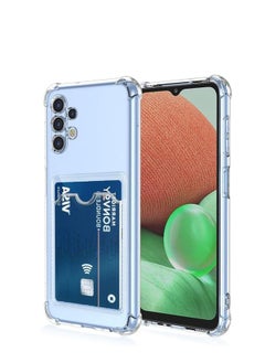 ten.tech TenTech Transparent cover with shockproof corners with card holder - card holder - heat-resistant polyurethane card holder for Samsung Galaxy A52 - transparent  - Image 2