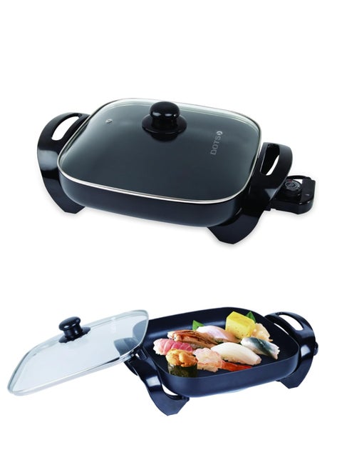 DOTS Electric Fryer, Non-Stick Surface, 1500 Watts, Black, SMD-30C