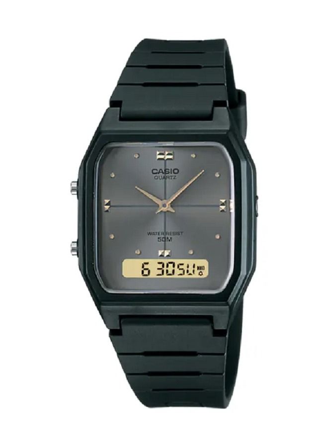 Casio Men Watch Digital Analog Grey Dial Resin Band AW-48HE-8AVD - Image 1