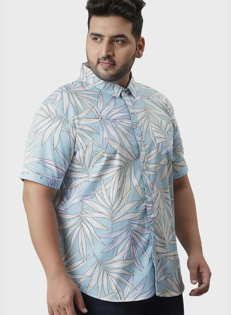 Instafab Plus Floral Print Shirt
