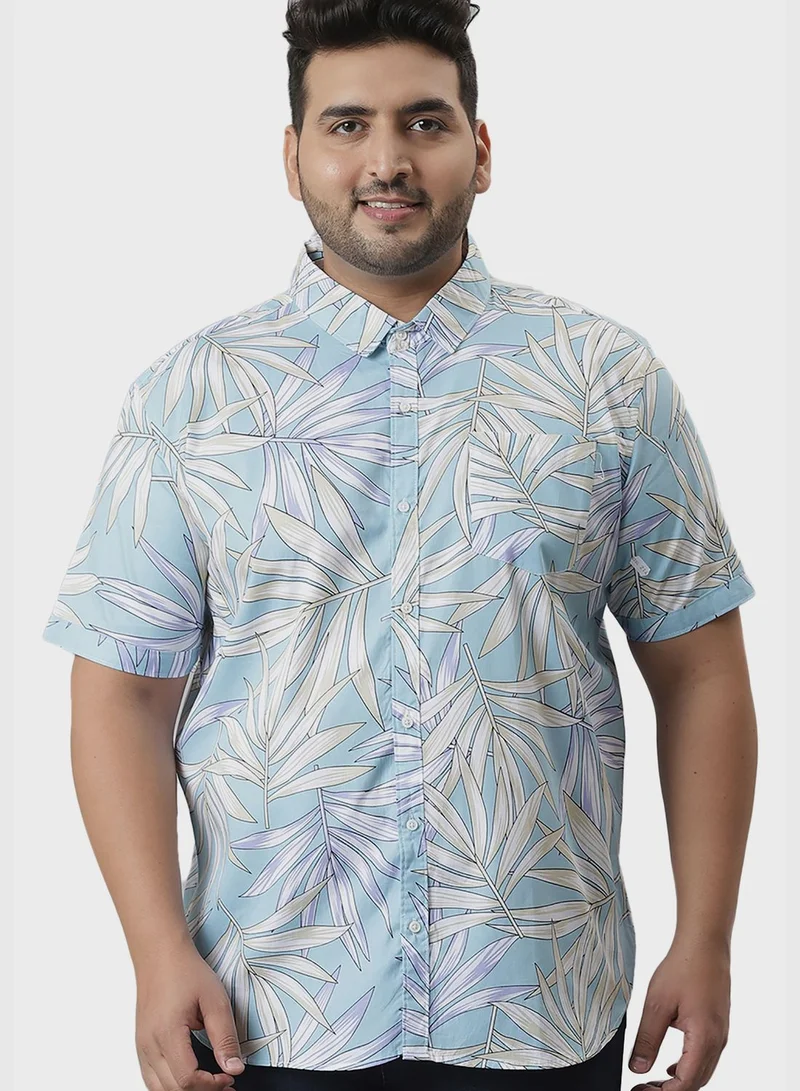 Instafab Plus Floral Print Shirt